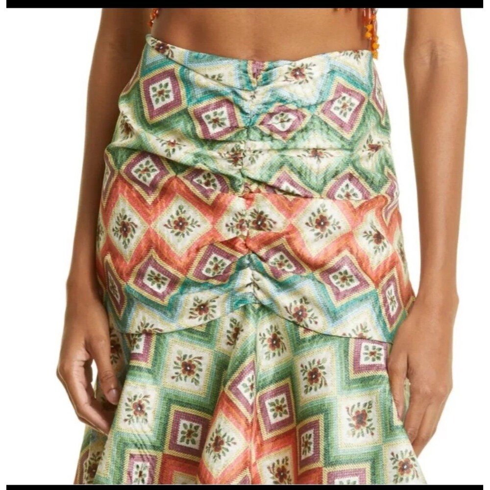 Autumn Adeigbo Non Beaded Soraya Skirt Woven Diamond Size 2 NWT - Picture 3 of 8
